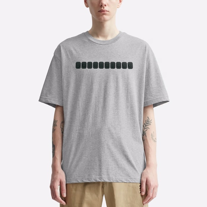 バレンシアガメンズグレー半袖Tシャツc1084