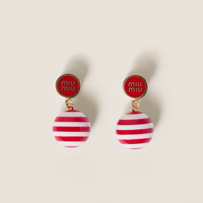 ミュウミュウレディースゴールドピアスc1974