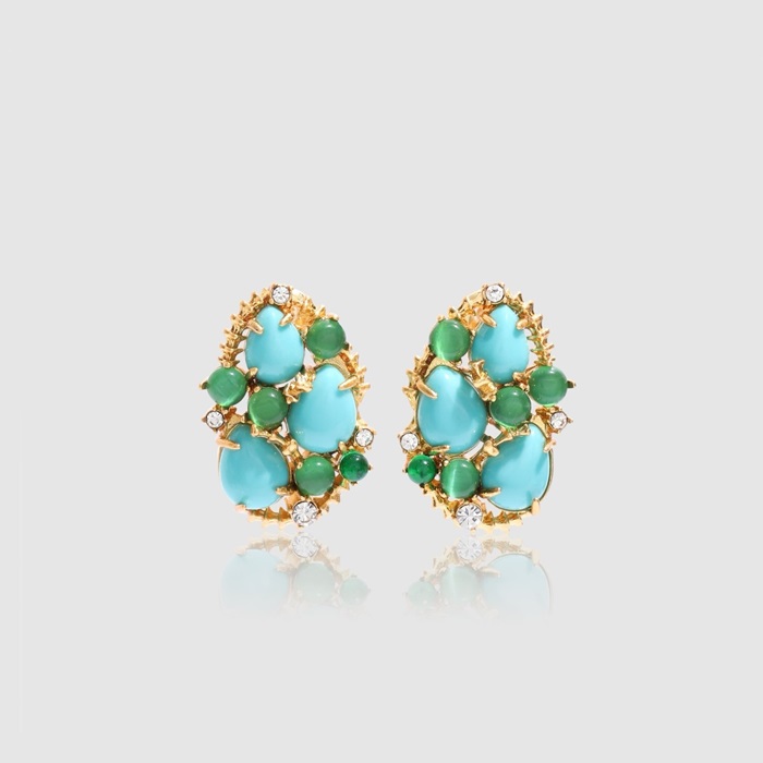 シャネルレディースゴールドピアスc1975