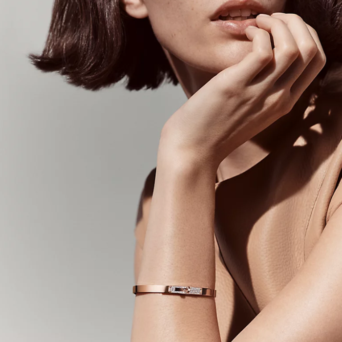 エルメスレディースゴールドブレスレットc1603