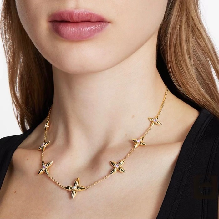 ルイヴィトンレディースゴールドネックレスc2010