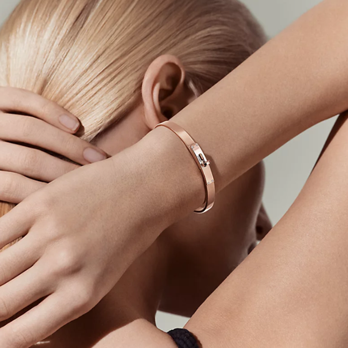 エルメスレディースゴールドブレスレットc1604