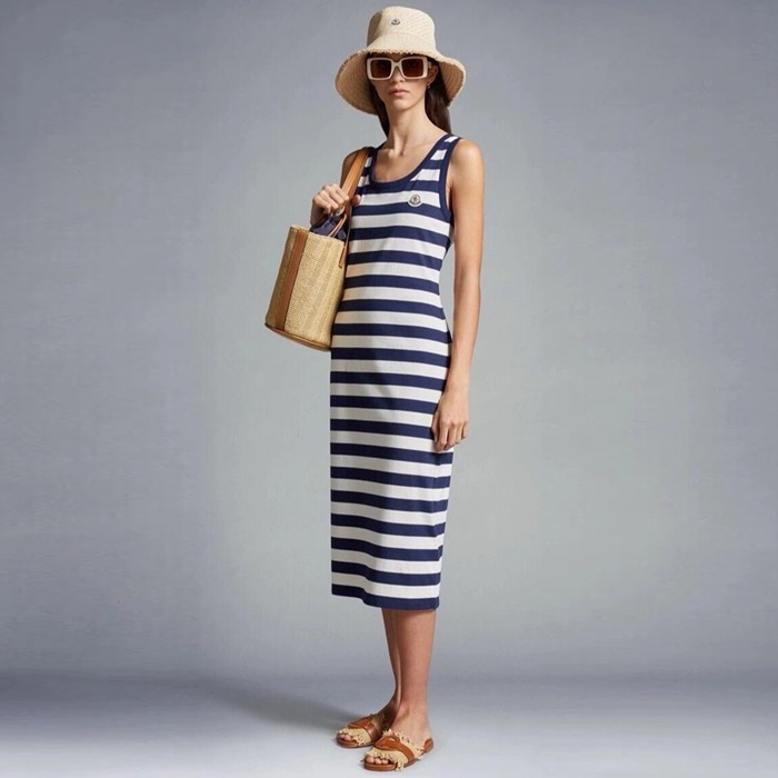 モンクレールレディースネイビーワンピース-c1118