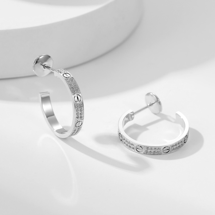 カルティエレディースゴールドピアスc2035