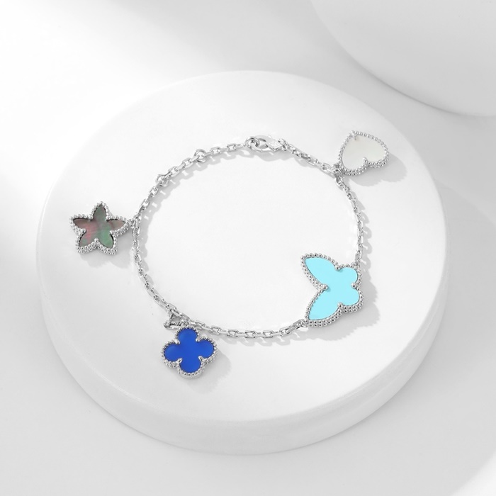 ヴァンクリーフ＆アーペルレディースホワイトゴールドブレスレットc2045