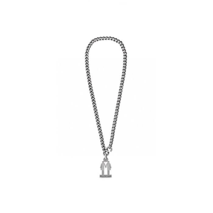 バレンシアガユニセックスゴールドネックレスc2117