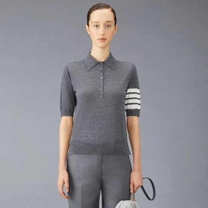 トムブラウンレディースポロ半袖Tシャツc1131