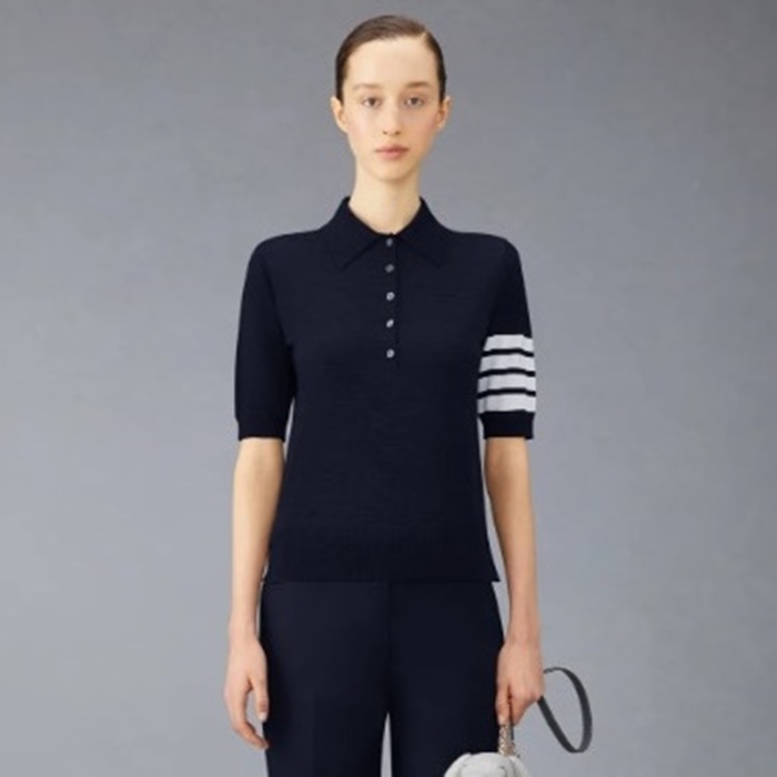 トムブラウンレディースポロ半袖Tシャツc1132