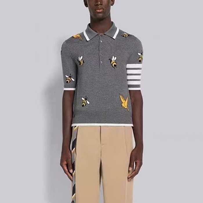 トムブラウンメンズポロ半袖Tシャツc1152