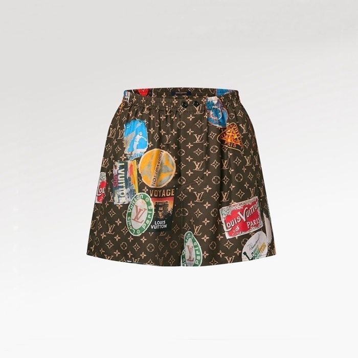 ルイヴィトンメンズブラウンショートパンツc1190