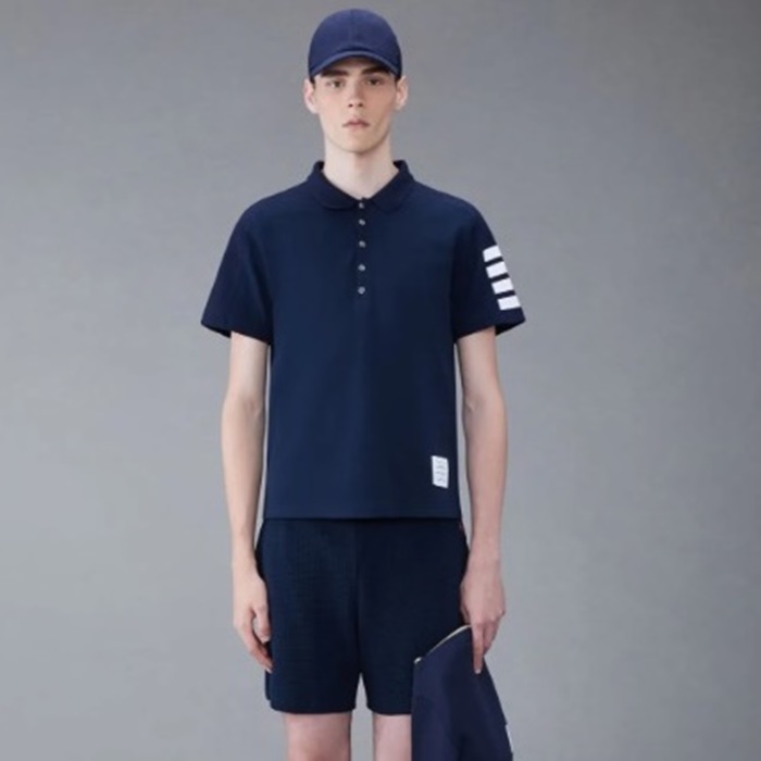 トムブラウンメンズポロ半袖Tシャツc1229