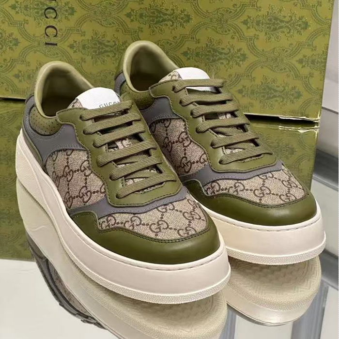 グッチメンズグリーンスニーカーs1088