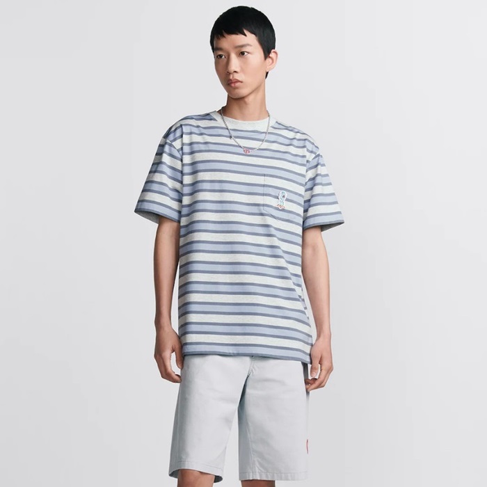 ディオールメンズグレー半袖Tシャツc1259