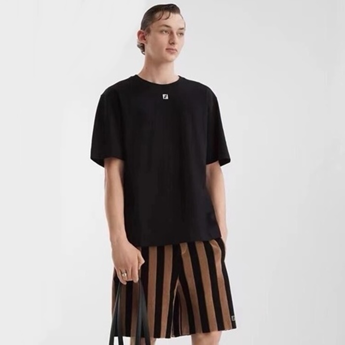 ェンディメンズブラック半袖Tシャツc1297