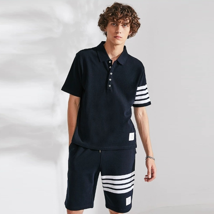 トムブラウンメンズポロ半袖Tシャツc1308