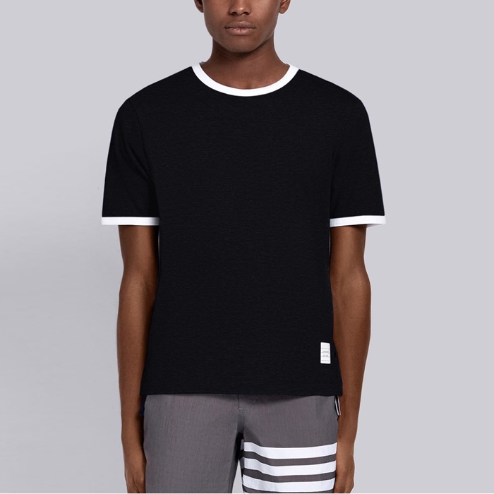 トムブラウンメンズラウンド半袖Tシャツc1356