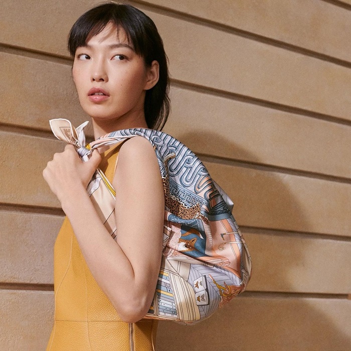 エルメスレディースベージュニットc2193