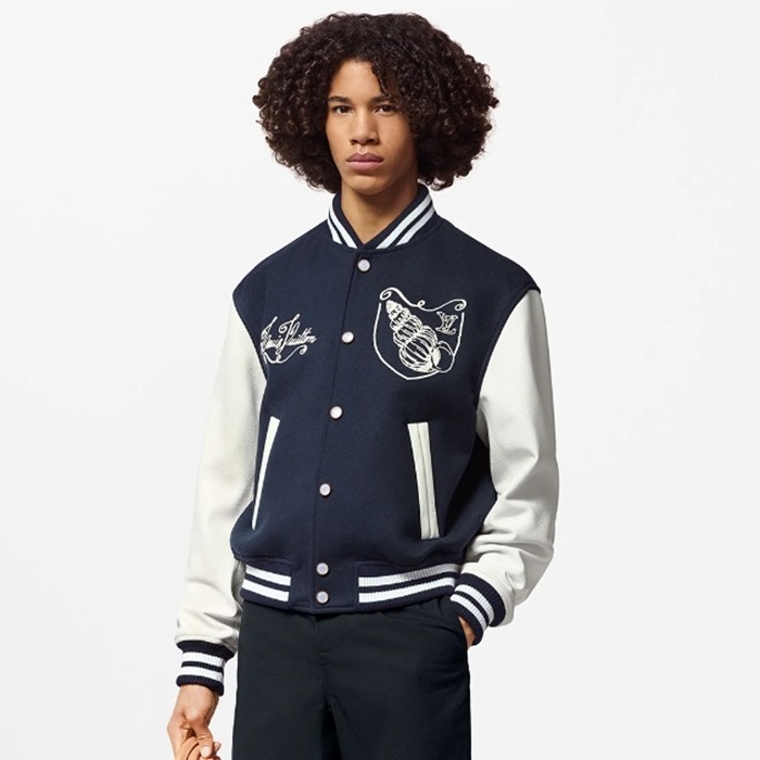 ルイヴィトンメンズネイビージャケットc1407