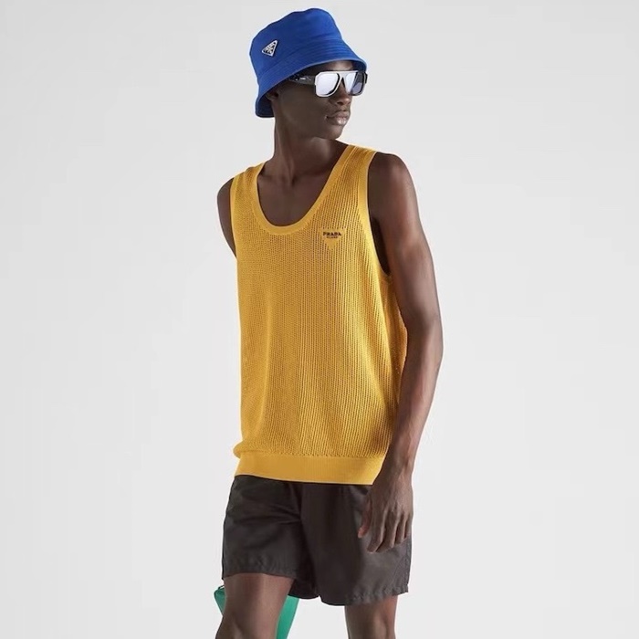 プラダメンズラウンドタンクトップc1418