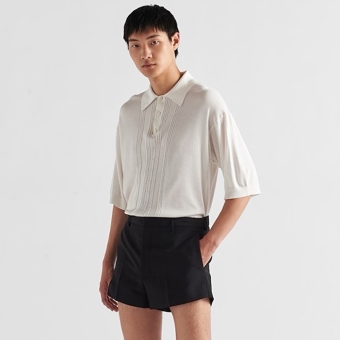 プラダメンズポロ半袖Tシャツc1421