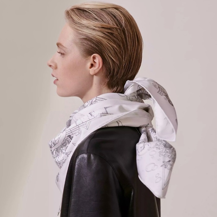 エルメスレディースホワイトニットc2239