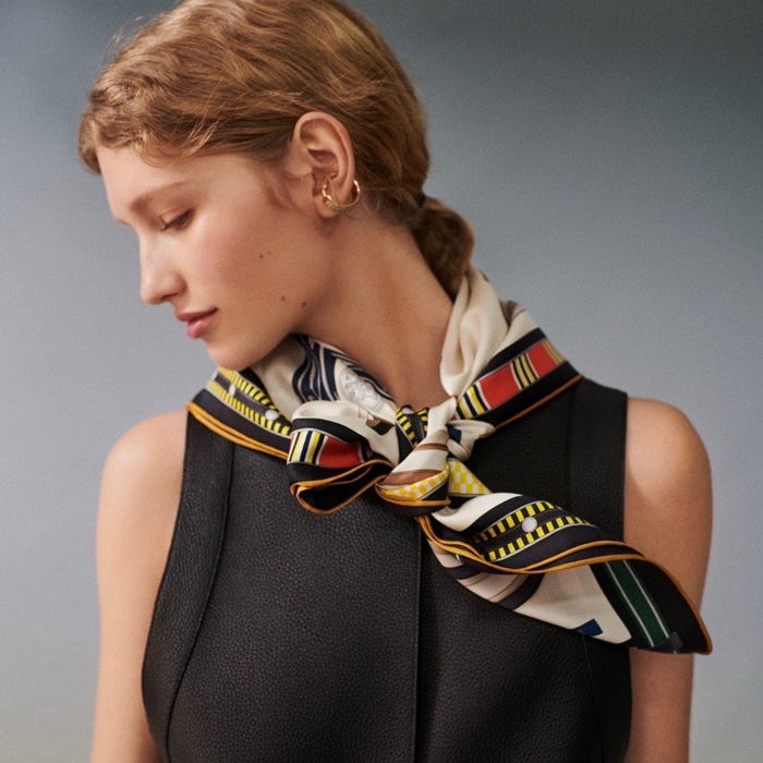 エルメスレディースホワイトニットc2243