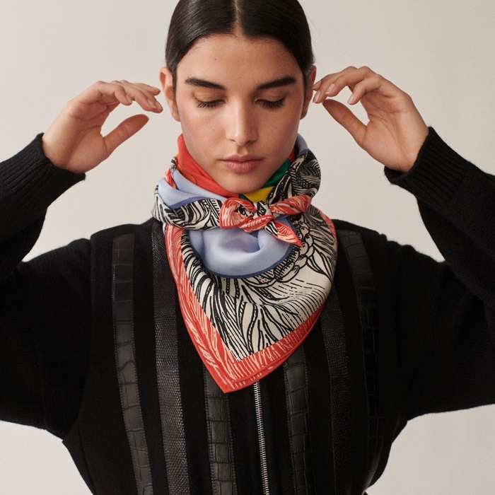 エルメスレディースブルーニットc2252