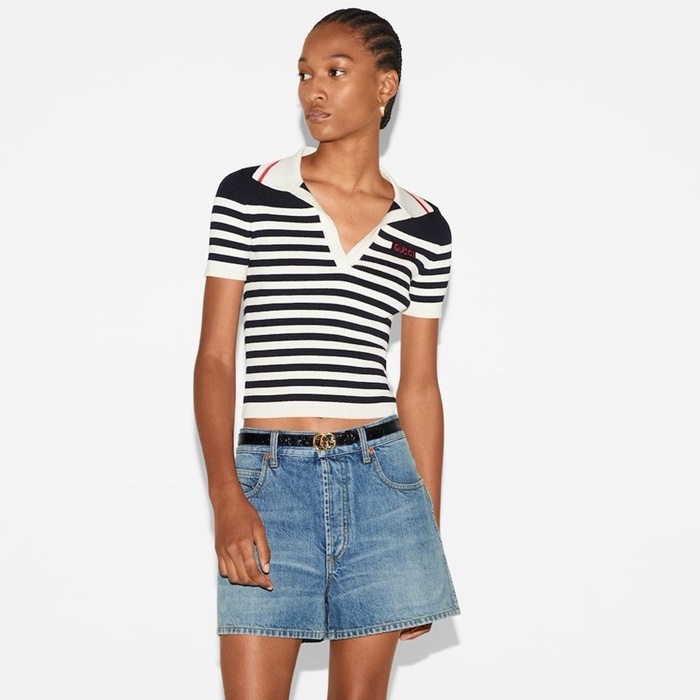 グッチレディースポロ半袖Tシャツc1451