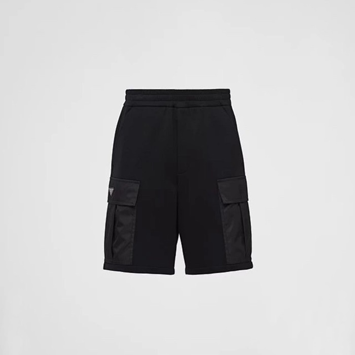 プラダメンズブラックショートパンツc1472