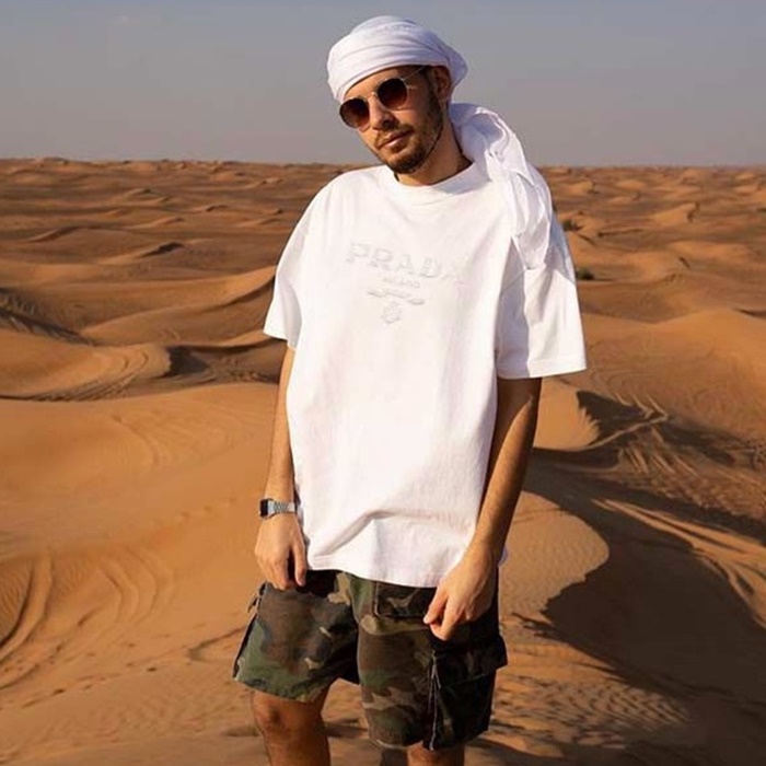 プラダメンズラウンド半袖Tシャツc1473