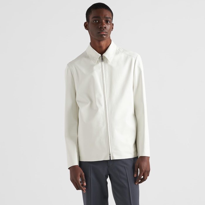 プラダメンズポロレザージャケットc1524