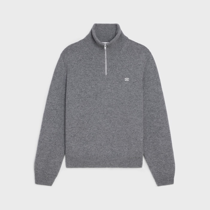 セリーヌメンズジップアップニット-c1533