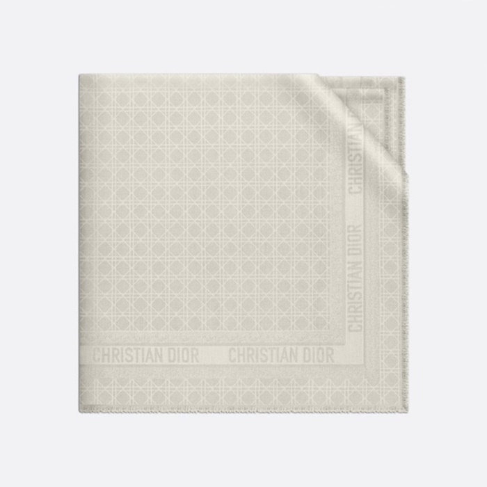 ディオールレディースホワイトマフラーc2289