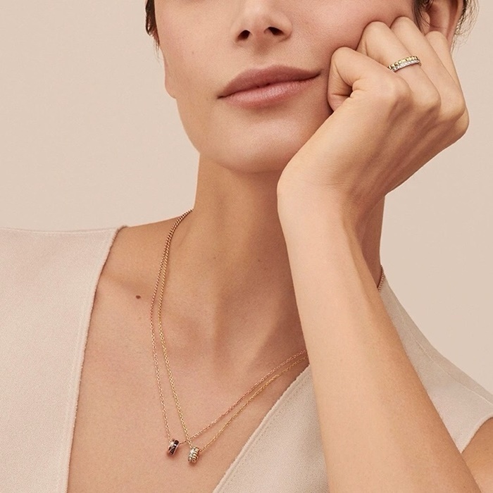 ブルガリレディースゴールドネックレスc2310