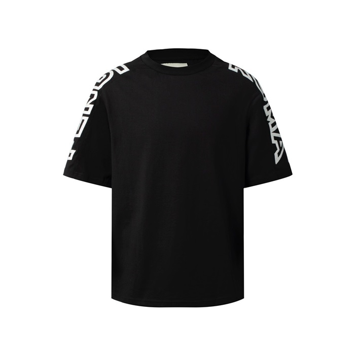 ェンディメンズブラック半袖Tシャツc1556