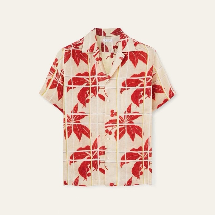 ロロピアーナメンズポロ半袖シャツc1566