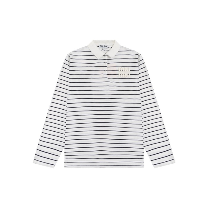 ミュウミュウレディースポロ長袖Tシャツu1599