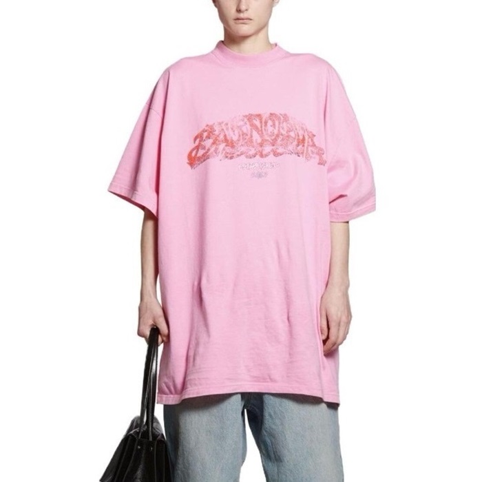 バレンシアガメンズラウンド半袖Tシャツc1786