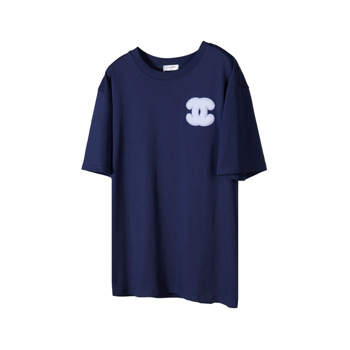 シャネルユニセックスラウンド半袖Tシャツc1798