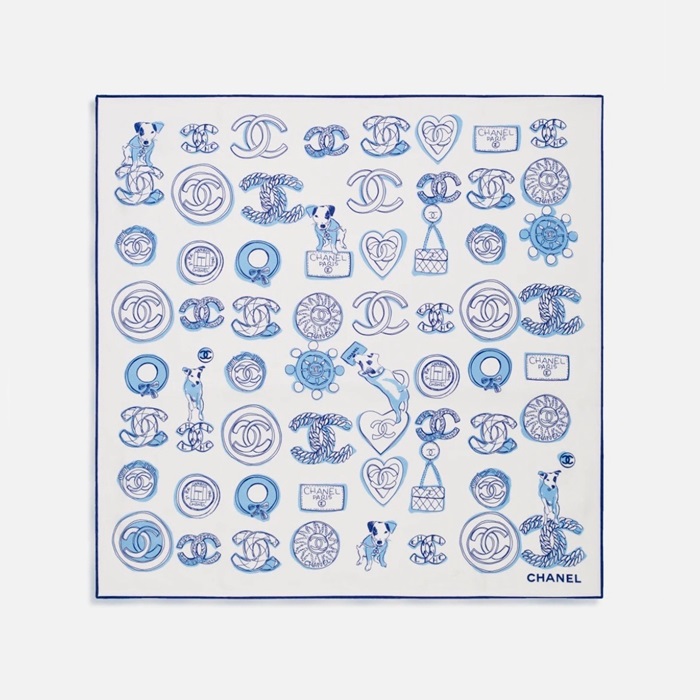 シャネルレディースブルーニットc2317