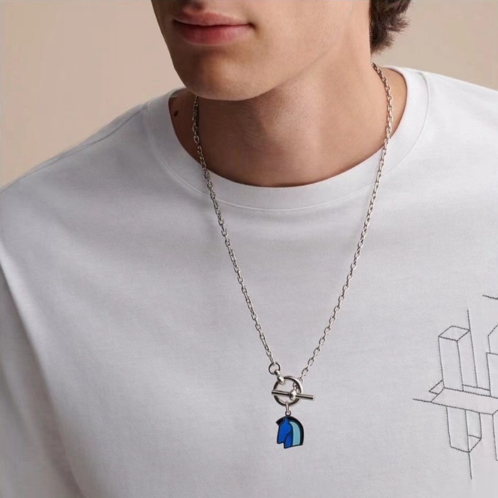 エルメスメンズゴールドネックレスc2331