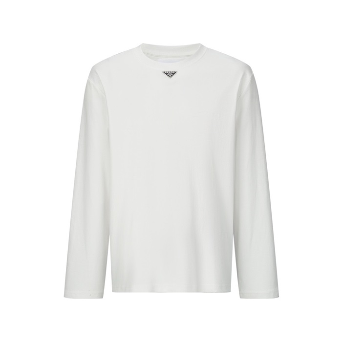 プラダメンズラウンド長袖Tシャツc1806