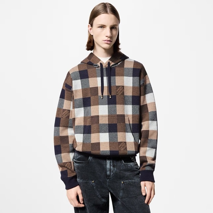 ルイヴィトンメンズニットフーディc1818