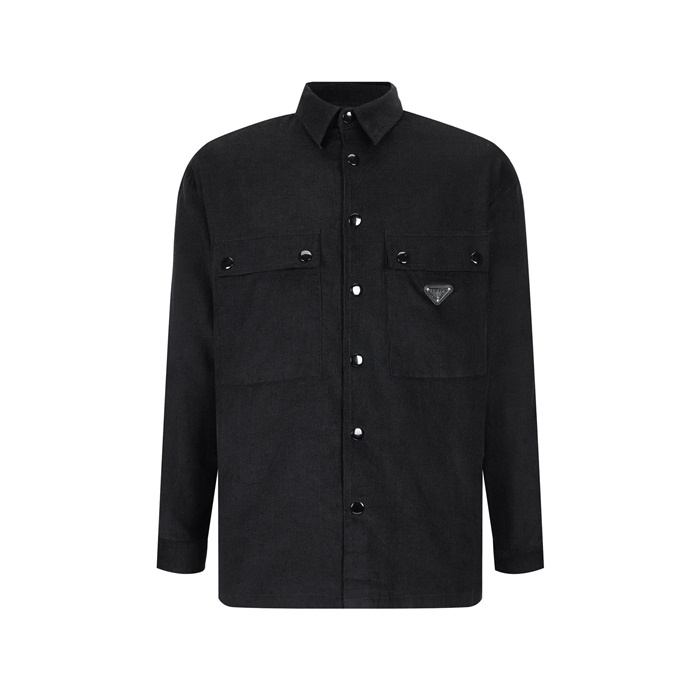 プラダメンズクラシックシャツドレスシャツc1837