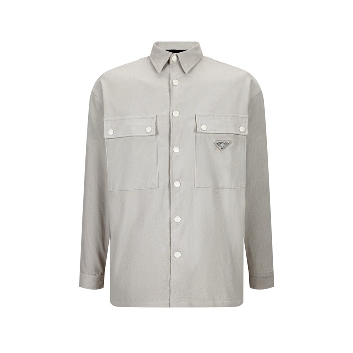 プラダメンズクラシックシャツドレスシャツc1838