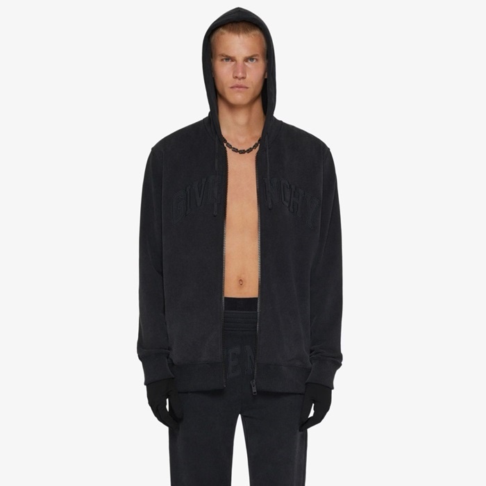 ジバンシィメンズブラックフーディc1844