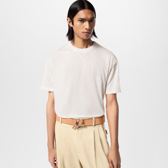 ルイヴィトンメンズラウンド半袖Tシャツc1859