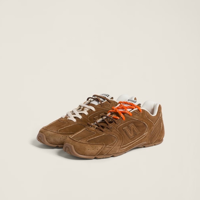 ミュウミュウニューバランスレディースブラウンスニーカーs1365
