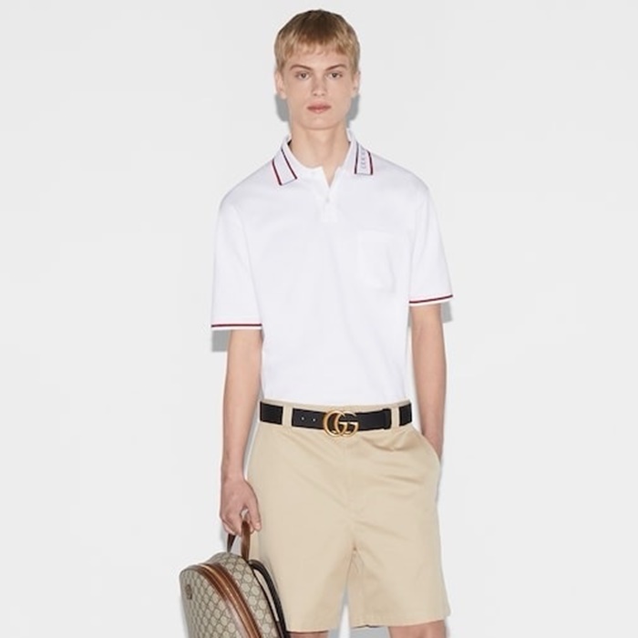 グッチメンズポロ半袖Tシャツc1875