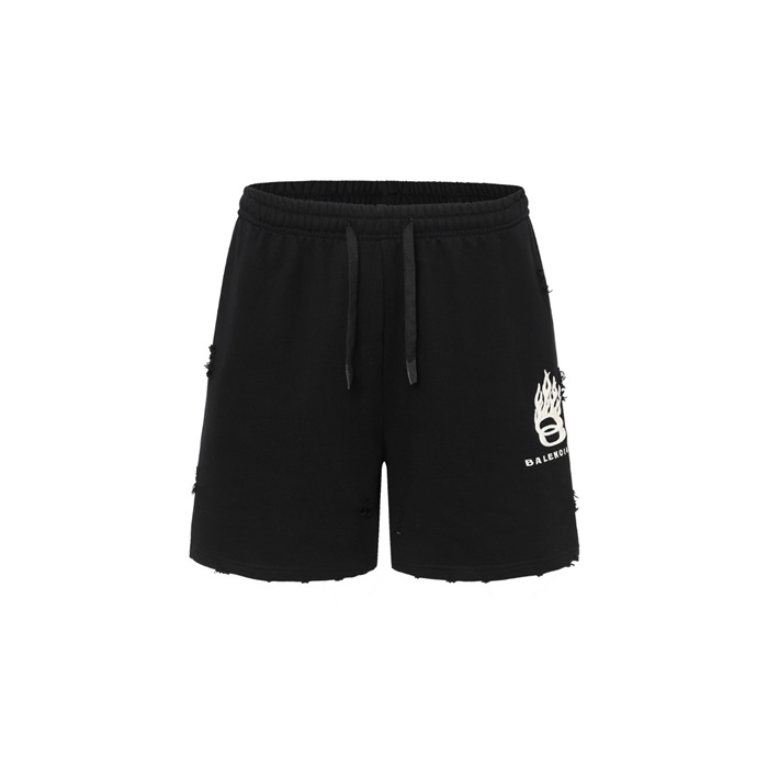 バレンシアガメンズブラックショートパンツc1883